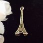 6pcs Tibetan Silver Metal Alloy Charm Charms Pendant Eiffel Tower 3D 31x11mm