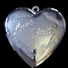 Silver Plated Heart Locket 45mmX40mm 2