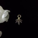 12pcs Tibetan Silver Metal Alloy Charm Charms Pendant Mini Leaf 12x8mm