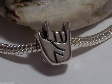 1pc Tibetan Silver Hang Loose Hand Spacer Large Hole European Bead Charm
