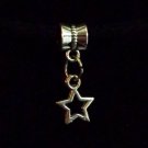 1pc Silver Tone Charm Dangle Spacer Large Hole Bead European Bracelet Star 2
