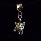 1pc Silver Tone Charm Dangle Spacer Large Hole Bead European Bracelet Turtle