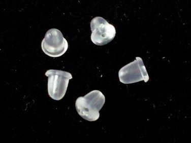 100pcs Rubber Earring Backs Ear Nuts Safety Stoppers Findings Canada Ship
