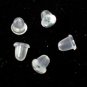 100pcs Rubber Earring Backs Ear Nuts Safety Stoppers Findings Canada Ship
