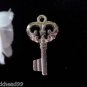 12pcs Tibetan Silver Metal Alloy Charm Charms Cute Medium Size Keys 22x13mm