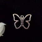 12pcs Tibetan Silver Metal Alloy Charm Charms Pendant Hollow Butterfly 16x19mm