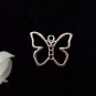 12pcs Tibetan Silver Metal Alloy Charm Charms Pendant Hollow Butterfly 16x19mm