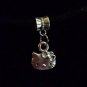 1pc Silver Tone Charm Dangle Spacer Large Hole Euro Bracelet Kitty Cat Hello
