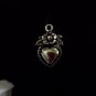 12pcs Tibetan Silver Metal Alloy Charm Charms Pendant Flower on Heart 19x11mm