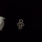 12pcs Tibetan Silver Metal Alloy Charm Charms Pendant Tiny 3 Stars 11x8mm