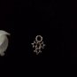 12pcs Tibetan Silver Metal Alloy Charm Charms Pendant Tiny 3 Stars 11x8mm