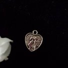12pcs Tibetan Silver Metal Alloy Charms Pendant Heart Boy Girl Kiss 15x12mm