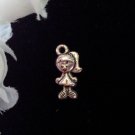12pcs Tibetan Silver Metal Alloy Charm Charms Pendant Little Girl 15x7mm