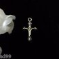 12pcs Tibetan Silver Metal Alloy Charm Charms Pendant Mini Cross Crucifix 19x6mm