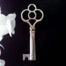 6pcs Tibetan Silver Metal Alloy Charm Charms Pendant Large Key 2 43x18mm