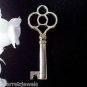 6pcs Tibetan Silver Metal Alloy Charm Charms Pendant Large Key 2 43x18mm