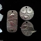 12pcs Tibetan Silver Metal Alloy Charm Charms Pendant Mixed Birds