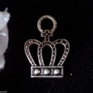 12pcs Tibetan Silver Metal Alloy Charm Charms Pendant Crown 3 18x13mm