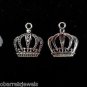 12pcs Tibetan Silver Metal Alloy Charm Charms Pendant Crown 1 25x20mm