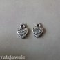 20pcs Tibetan Silver Metal Alloy Charm Pendant Heart "Made With Love" 12x10mm