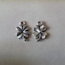 12pcs Tibetan Silver Metal Alloy Charm Charms Pendant Four 4 Leaf Clover 17x11mm
