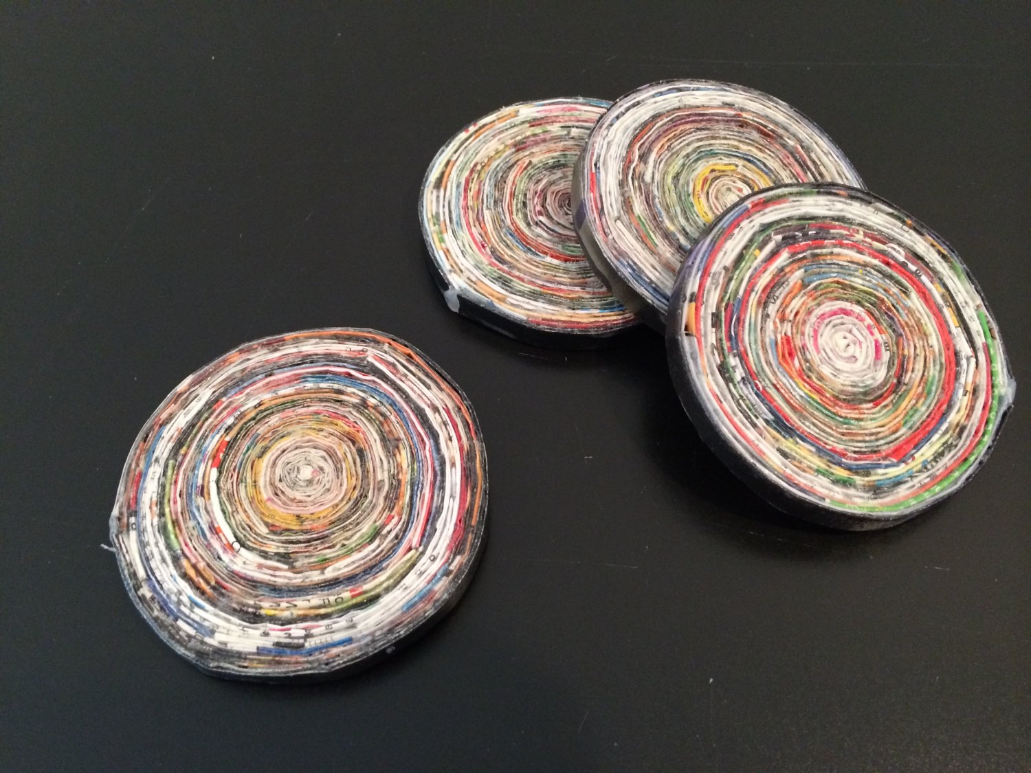 Upcycled Magazine Coasters