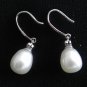 Freshwater High Luster 8-9 mm Pearl Drop Earrings