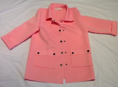 Missguided Pink Casual/ Smart Jacket - Size UK 6.