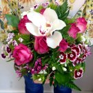 Bridal natural stemmed bouquet