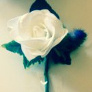 Artificial gents buttonhole Rose and Thistle.