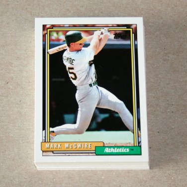 1992 TOPPS BASEBALL - Oakland Athletics Team Set