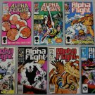 Lot of (7) MARVEL COMICS: Alpha Flight (#12 / #17 / #23 / #36 / #45 / #49 / #50)