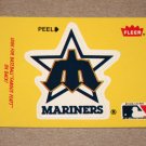 1986 FLEER BASEBALL - Seattle Mariners Team Logo Yellow Sticker Card