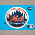 1985 FLEER BASEBALL - New York Mets Team Logo Blue Sticker Card