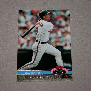 1991 TOPPS STADIUM CLUB BASEBALL "Members Only" Cal Ripken Jr.