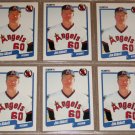 Lot of (6) 1990 FLEER BASEBALL - Jim Abbott Cards