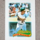 1989 TOPPS BASEBALL "Major League Leaders" - Mark McGwire (#70) Glossy