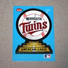 1987 FLEER BASEBALL - Minnesota Twins Team Logo Sticker Card