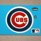 1985 FLEER BASEBALL - Chicago Cubs Team Logo Blue Sticker Card