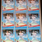 Lot of (9) 1991 DONRUSS BASEBALL - Jim Abbott Cards