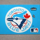 1985 FLEER BASEBALL - Toronto Blue Jays Team Logo Blue Sticker Card