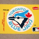 1986 FLEER BASEBALL - Toronto Blue Jays Team Logo Yellow Sticker Card