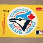 1986 FLEER BASEBALL - Toronto Blue Jays Team Logo Yellow Sticker Card