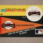 1986 FLEER BASEBALL - San Francisco Team Logo & Pennant Sticker Card