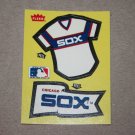 1985 FLEER BASEBALL - Chicago White Sox Team Jersey & Flag Yellow Sticker Card