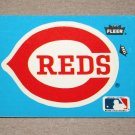 1985 FLEER BASEBALL - Cincinnati Reds Team Logo Blue Sticker Card