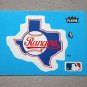1985 FLEER BASEBALL - Texas Rangers Team Logo Blue Sticker Card