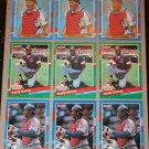 Lot of (9) 1991 DONRUSS BASEBALL - Sandy Alomar Jr. Baseball Cards