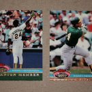 Lot of (2) 1991 TOPPS STADIUM CLUB BASEBALL "Charter Member" Rickey Henderson