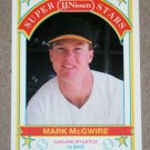 1989 J.J. Nissen "Super Stars" - Mark McGwire (#14) Oddball / Rare